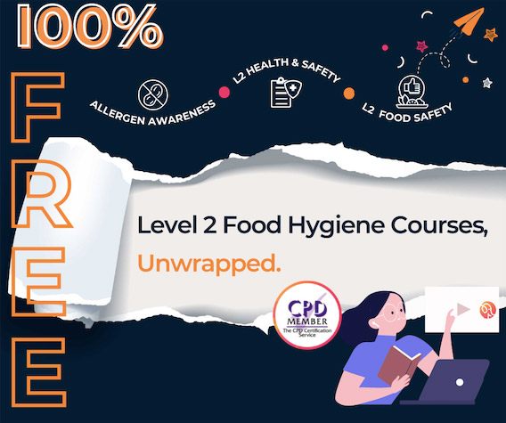 free level 2 food hygiene course banner