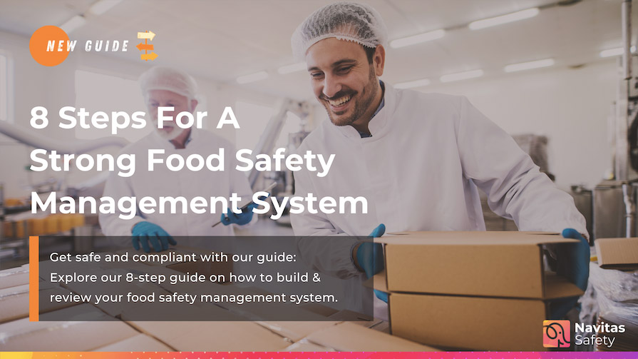 Blog banner of new blog on how to build a strong food safety management system