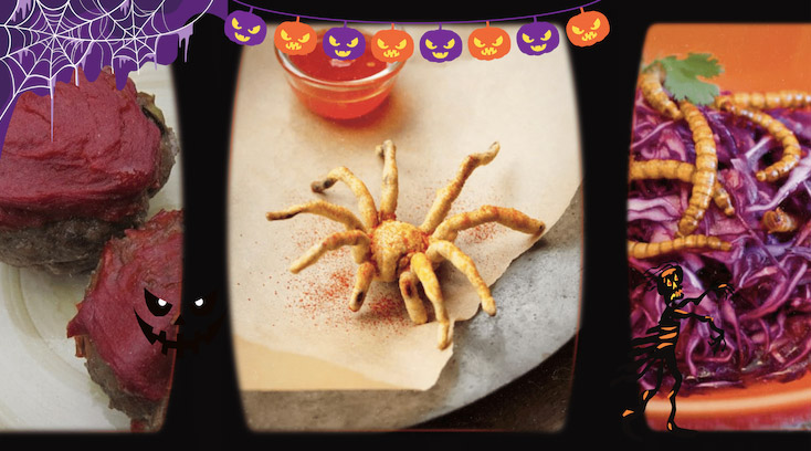 spooky menu with all of the latest and creepiest food trends in a few pictures