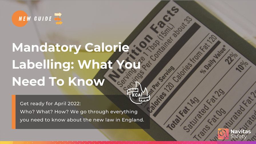 Blog banner on mandatory calorie labelling