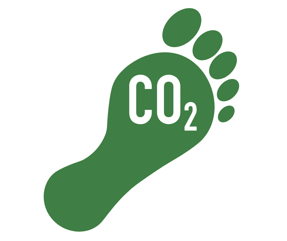 Icon of carbon footprint