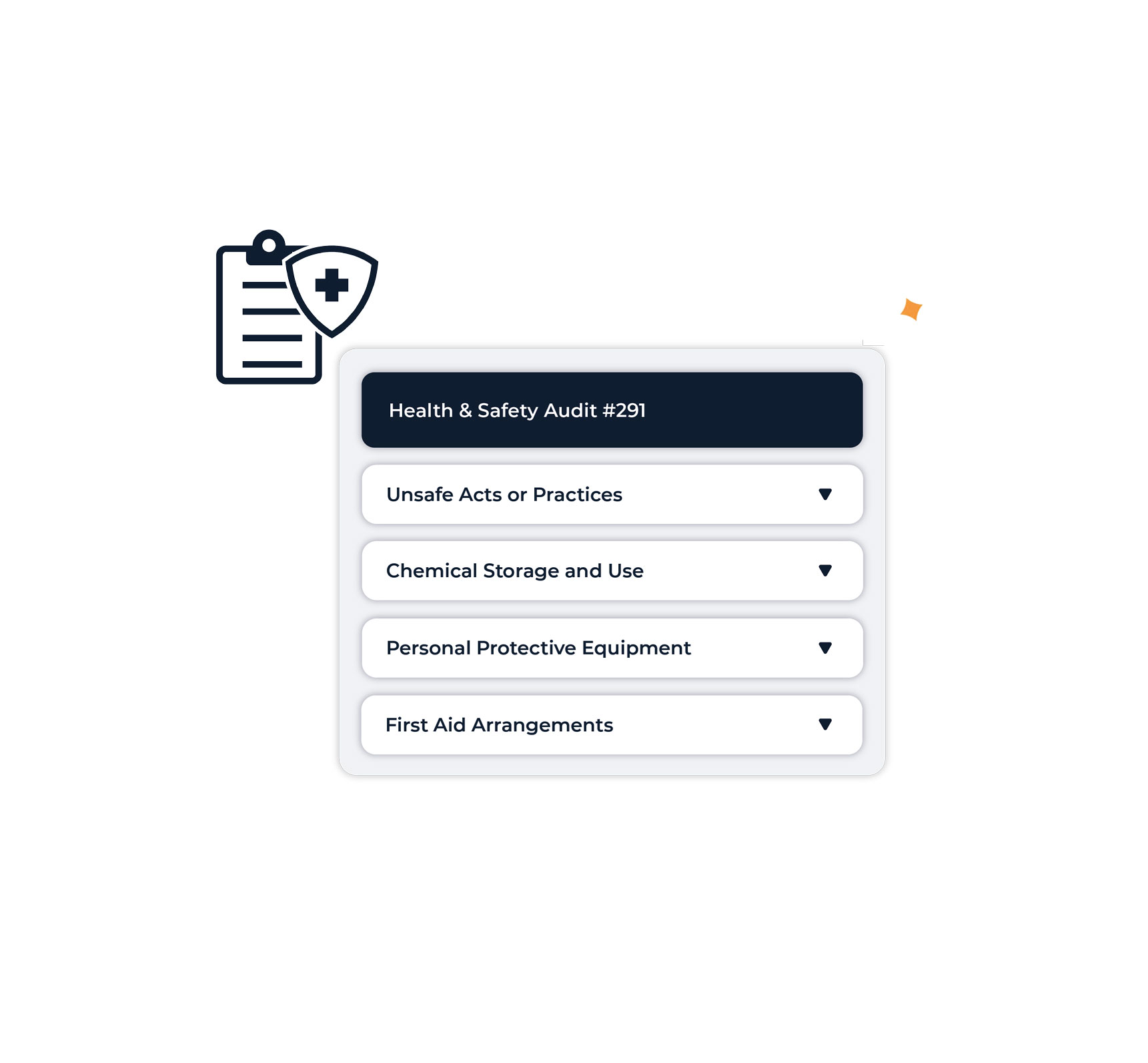 Example of our health and safety audit customised fields