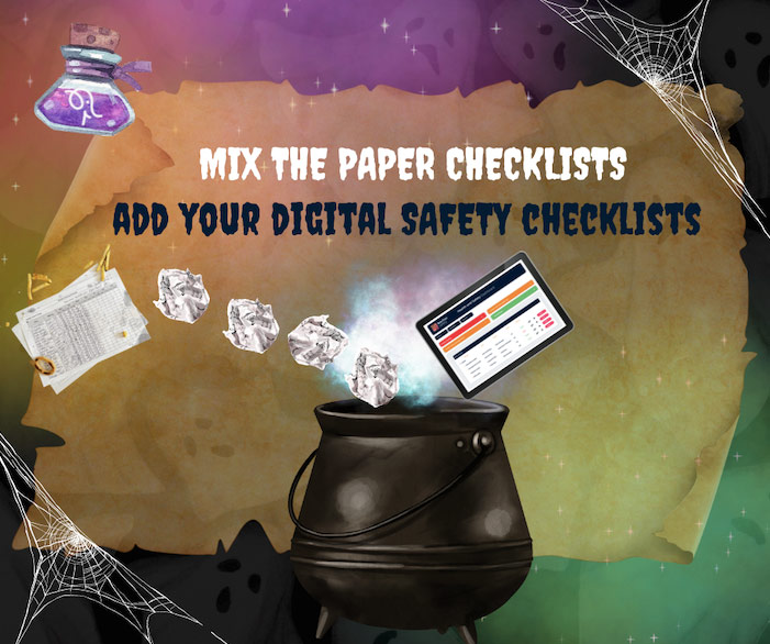 Blend the paper checklist for your safety potion: in an image