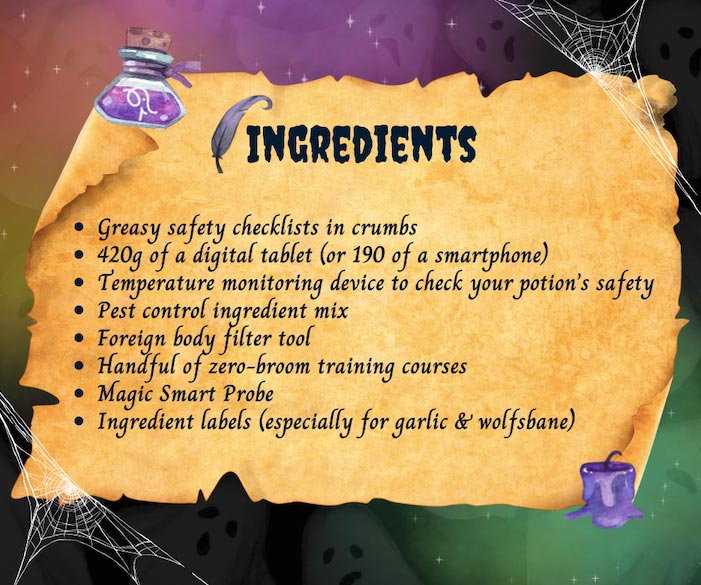safety potion ingredients list