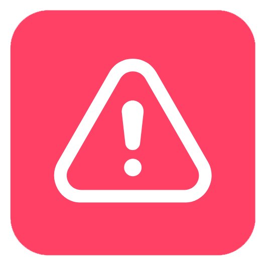 Warning symbol icon